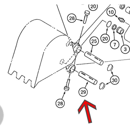 Aftermarket 157149A1 New Pin Fits Case-IH International Harvester Backhoe Models BAN90-0094